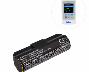 Compatible Li-ion Battery, 3.7V, 2200mAh (comparable to Draeger MS29977) for Draeger Infinity M300 SKU: TNC-BA118